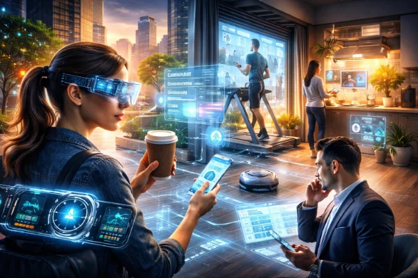 Mudanças na forma como as pessoas usam o tempo em 2026 com tecnologia integrada à rotina